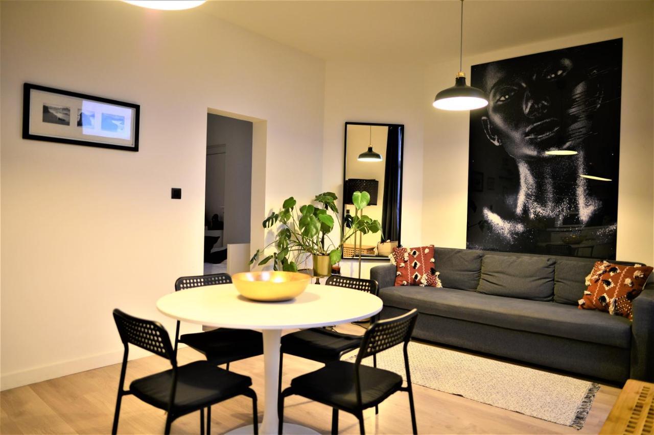 אנטוורפן Sleep Inn - Black And White Modern Flat With Cityview מראה חיצוני תמונה